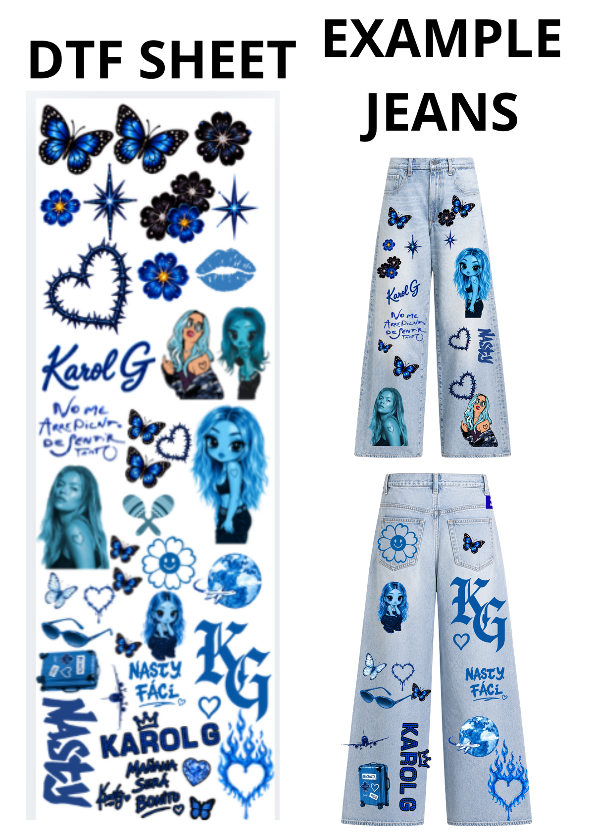KIT DTF BLUE
